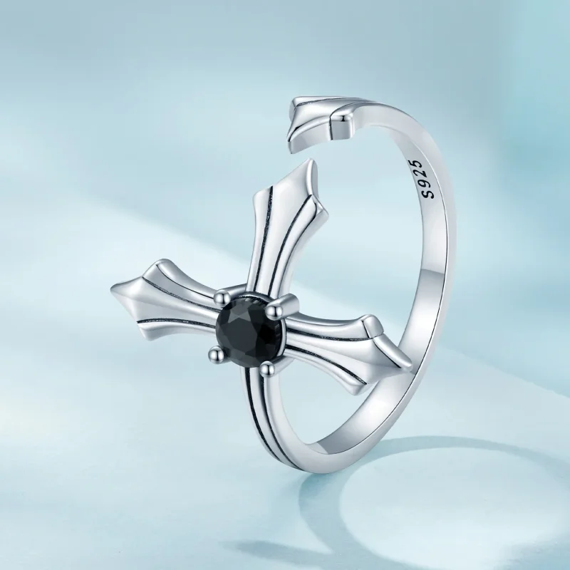 (immagine per) Anello aperto a croce di stile Pandora - SCR939 - Visualizza 2