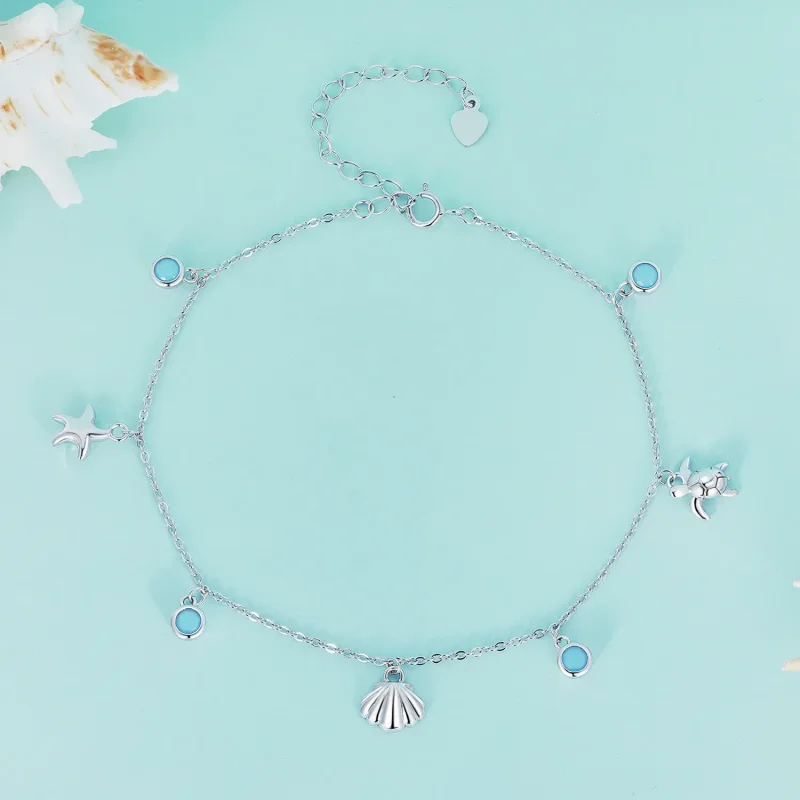 (immagine per) Braccialetto estivo stile Pandora Ocean - BST006 - Visualizza 2
