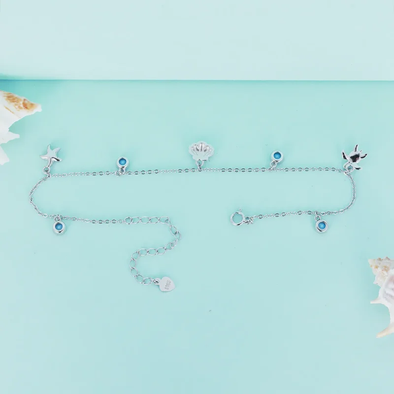 (immagine per) Braccialetto estivo stile Pandora Ocean - BST006 - Visualizza 4