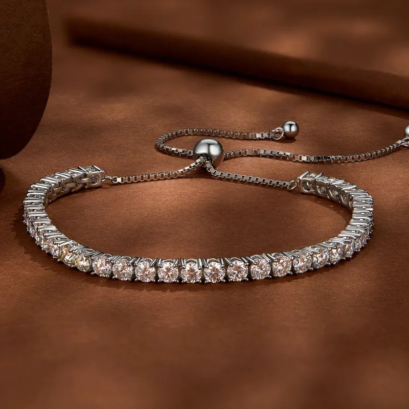 (immagine per) Braccialetto Pandora Style con Moissanite di alta qualità - MSB005 - Visualizza 2