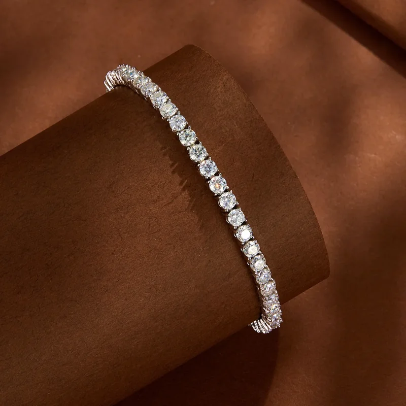 (immagine per) Braccialetto Pandora Style con Moissanite di alta qualità - MSB005 - Visualizza 3