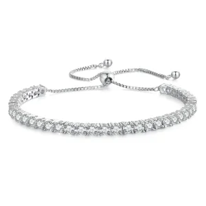 Braccialetto Pandora Style con Moissanite di alta qualità - MSB005 (immagine per) Braccialetto Pandora Style con Moissanite di alta qualità - MSB005