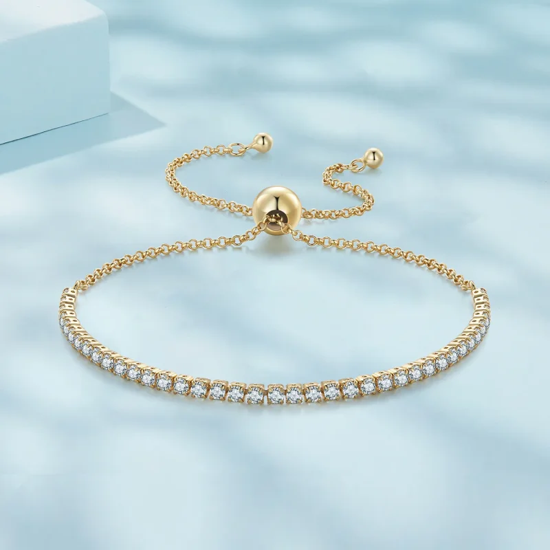 (immagine per) Braccialetto placcato in oro Pandora Style Affectionately - SCB029-B - Visualizza 3