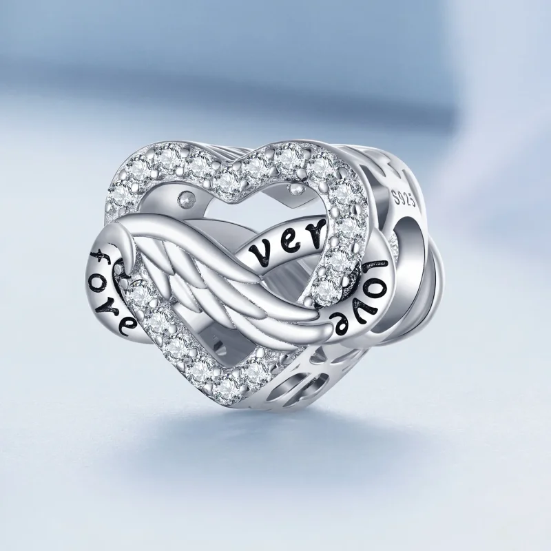 (immagine per) Charm a forma di cuore eterno nello stile Pandora - BSC853 - Visualizza 2