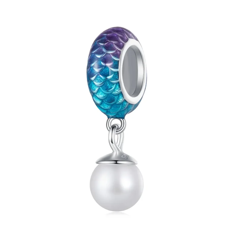 (immagine per) Charm a forma di scaglie di pesce stile Pandora - BSC875