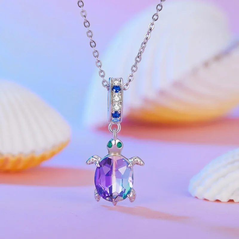 (immagine per) Charm Ciondolo Pendente Tartaruga Delicata Stile Pandora - BSC849 - Visualizza 2