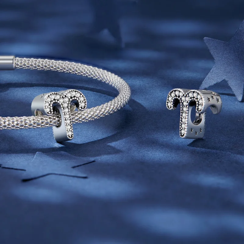 (immagine per) Charm del segno zodiacale Ariete fortunato nello stile Pandora - SCC2516-1 - Visualizza 4