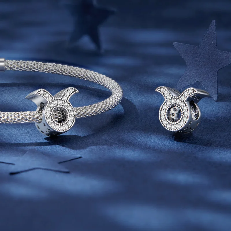 (immagine per) Charm dello zodiaco fortunato di stile Pandora Taurus - SCC2516-2 - Visualizza 4