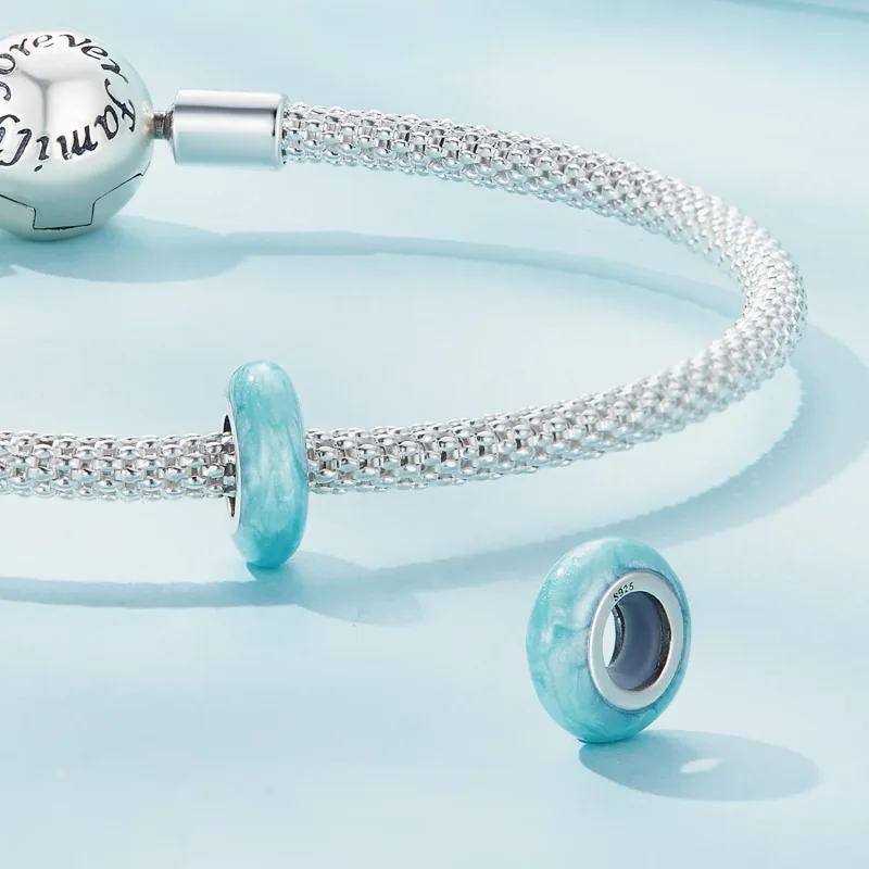 (immagine per) Charm in stile Pandora con spaziatore in gel di silice - SCC1450-BGP - Visualizza 4