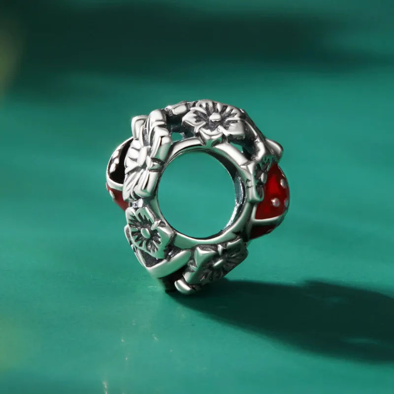 (immagine per) Charm Pandora Stile Coccinella Fortunata - SCC2524 - Visualizza 3