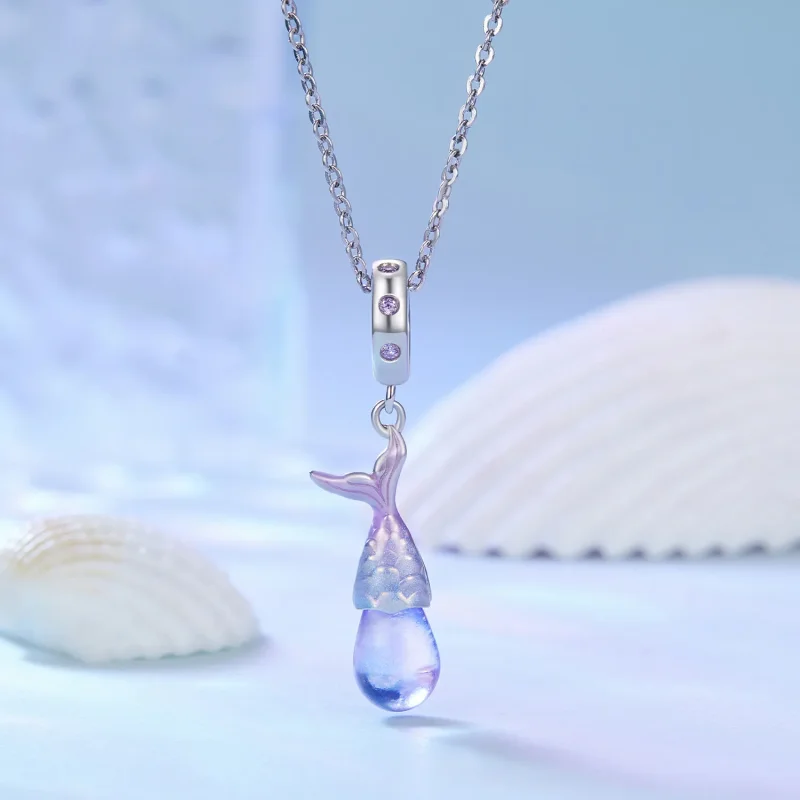 (immagine per) Charm Pendente Stile Pandora con Lacrime di Sirena - BSC874 - Visualizza 2
