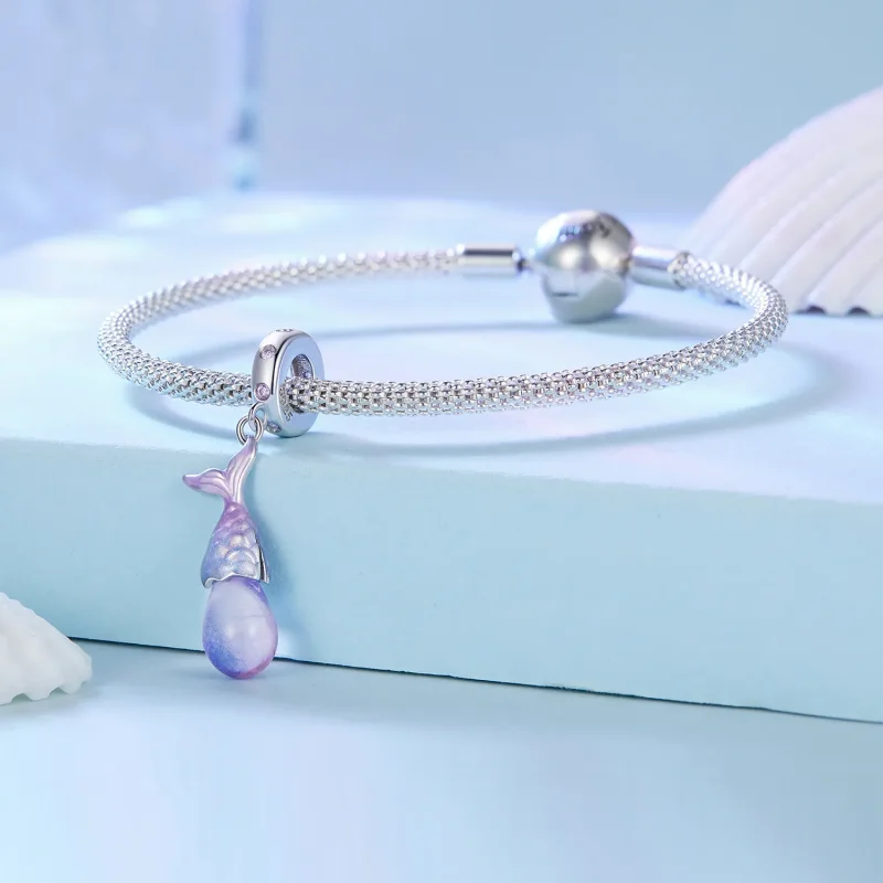 (immagine per) Charm Pendente Stile Pandora con Lacrime di Sirena - BSC874 - Visualizza 3
