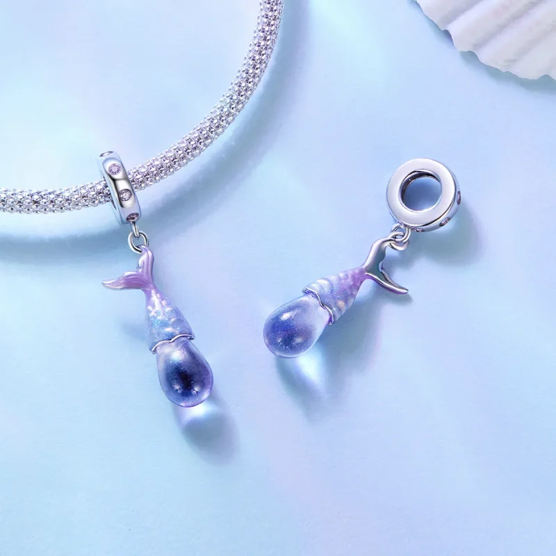(immagine per) Charm Pendente Stile Pandora con Lacrime di Sirena - BSC874 - Visualizza 4