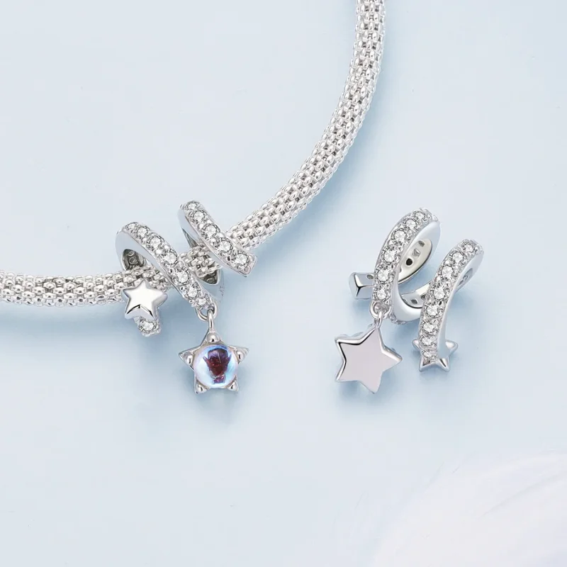 (immagine per) Charm stile Pandora con motivo pioggia di meteoriti - BSC861 - Visualizza 4