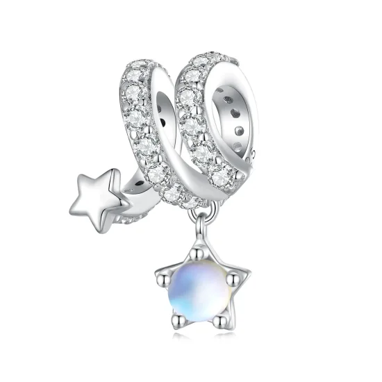 (immagine per) Charm stile Pandora con motivo pioggia di meteoriti - BSC861