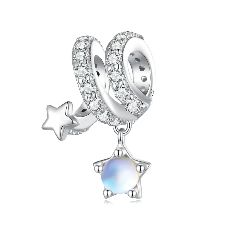 (immagine per) Charm stile Pandora con motivo pioggia di meteoriti - BSC861