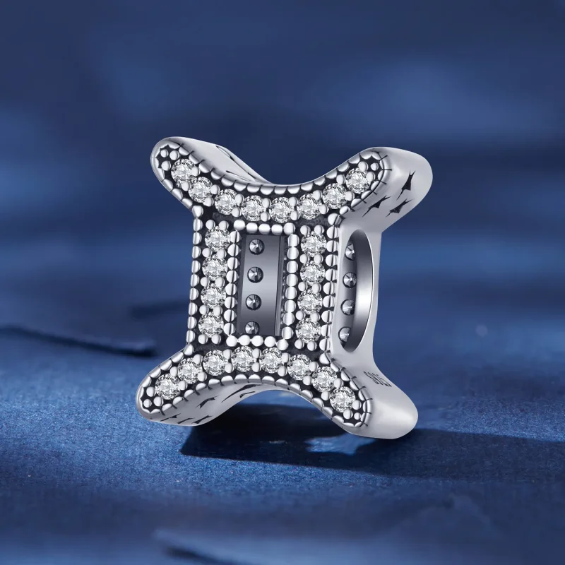 (immagine per) Charm Zodiac fortunato stile Pandora del segno dei Gemelli - SCC2516-3 - Visualizza 2