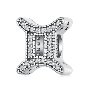 (immagine per) Charm Zodiac fortunato stile Pandora del segno dei Gemelli - SCC2516-3