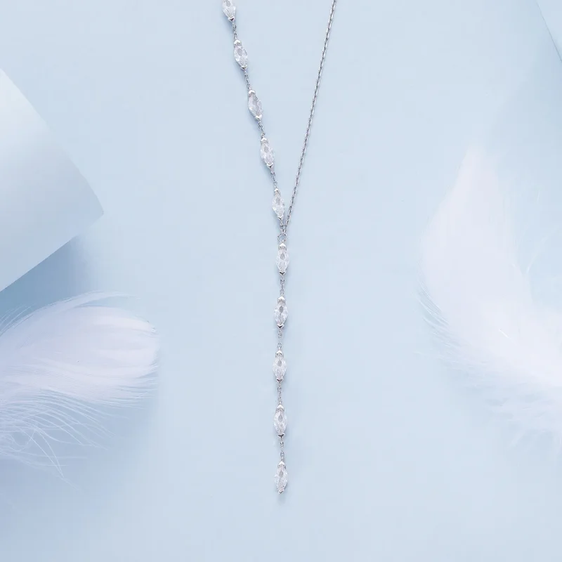 (immagine per) Collana a catena a forma di Y stile Pandora - BSN330 - Visualizza 3