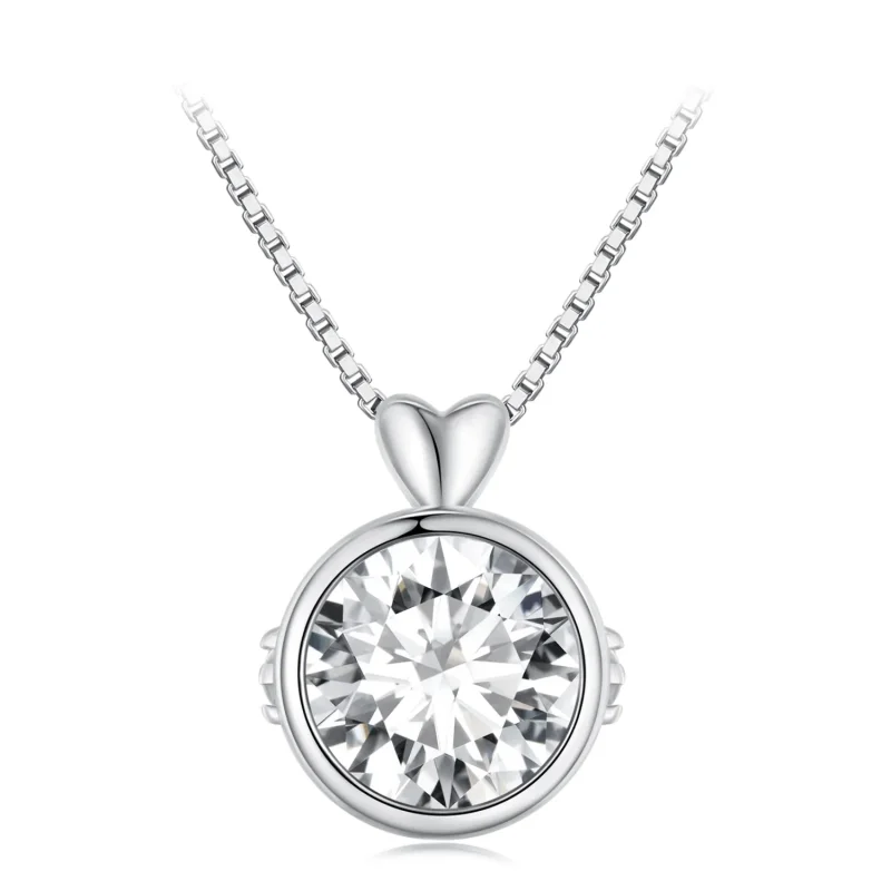(immagine per) Collana di stile Pandora con moissanite da 1 carato - MSN013