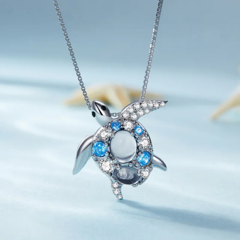 (immagine per) Collana di stile Pandora con tartaruga marina - BSN331 - Visualizza 3
