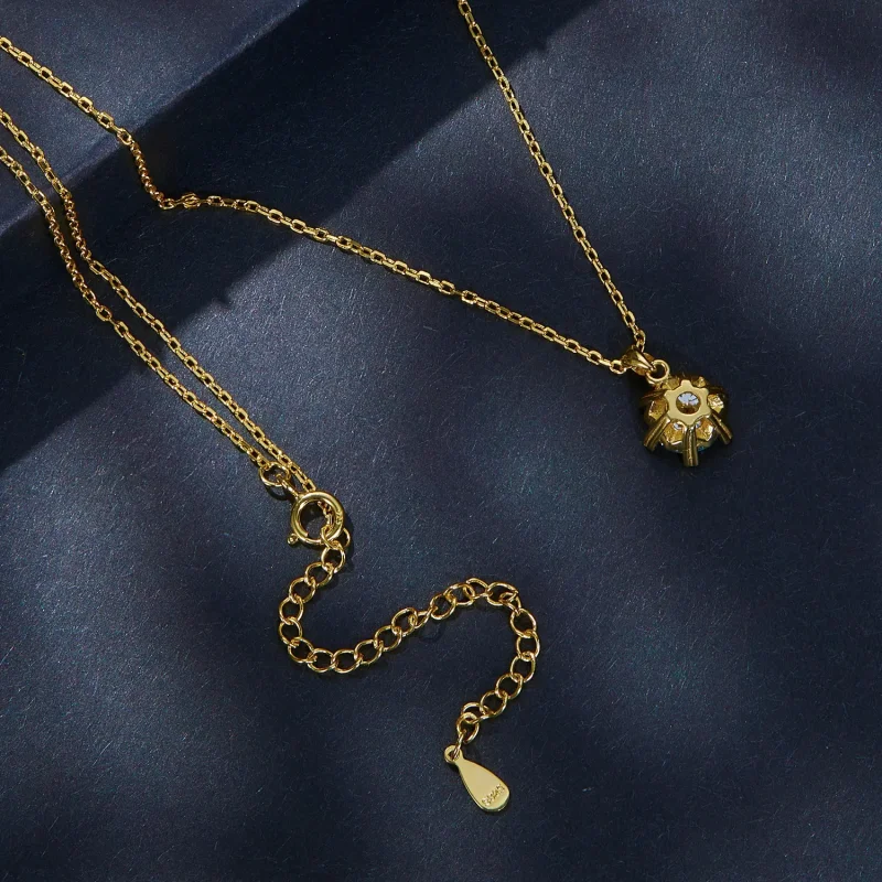 (immagine per) Collana stile Pandora con lussuoso Moissanite - MSN006-B - Visualizza 4