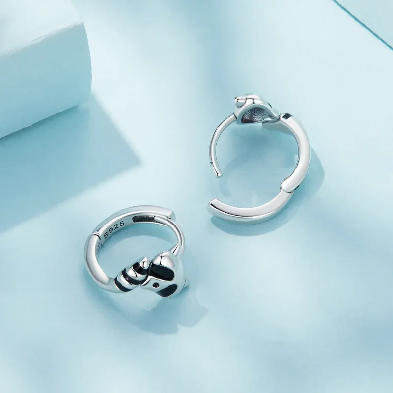 (immagine per) Orecchini a cerchio con stile Pandora Raccoon - SCE1603 - Visualizza 4