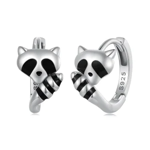 (immagine per) Orecchini a cerchio con stile Pandora Raccoon - SCE1603