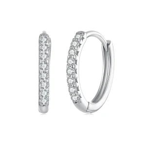 (immagine per) Orecchini a cerchio in stile Pandora con Moissanite di alta qualità - MSE022