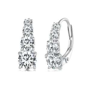 (immagine per) Orecchini a cerchio in stile Pandora con Moissanite - MSE023