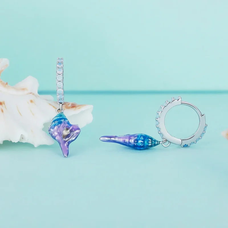 (immagine per) Orecchini a cerchio Pandora Style Dream Conch - BSE841 - Visualizza 2