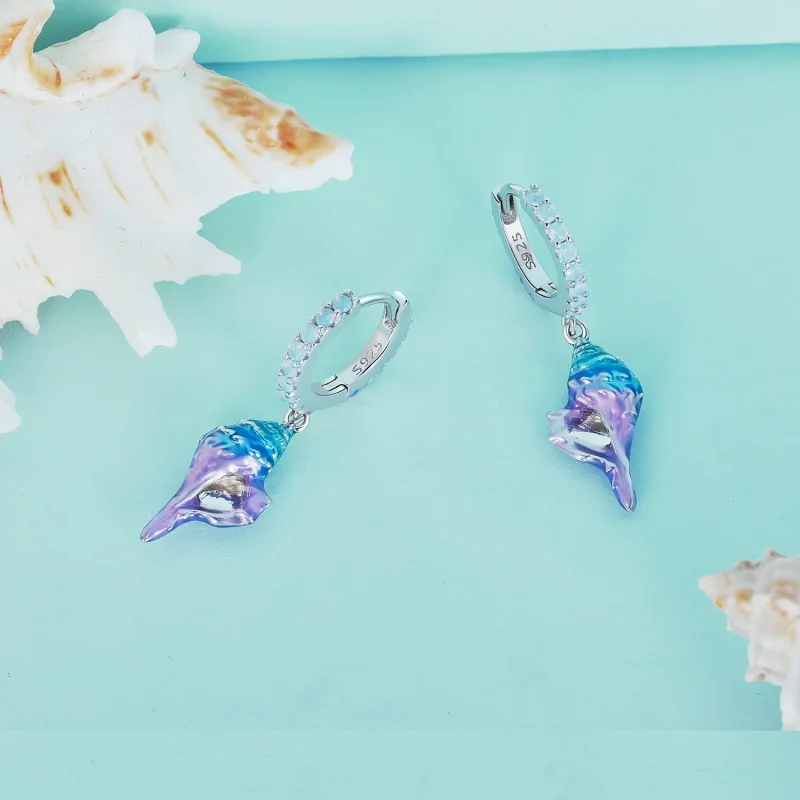 (immagine per) Orecchini a cerchio Pandora Style Dream Conch - BSE841 - Visualizza 3