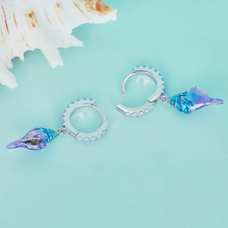 (immagine per) Orecchini a cerchio Pandora Style Dream Conch - BSE841 - Visualizza 4