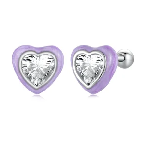 (immagine per) Orecchini a forma di cuore stile Pandora - SCE1595