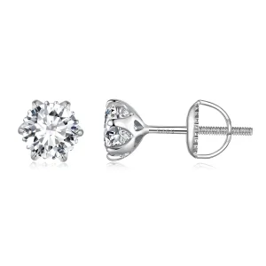 (immagine per) Orecchini a perno in stile Pandora con Moissanite da 0,5 carati - MSE020-S