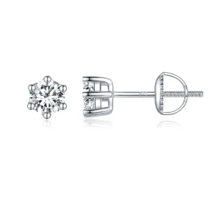 (immagine per) Orecchini a perno in stile Pandora con zirconi luccicanti - BSE615-4L