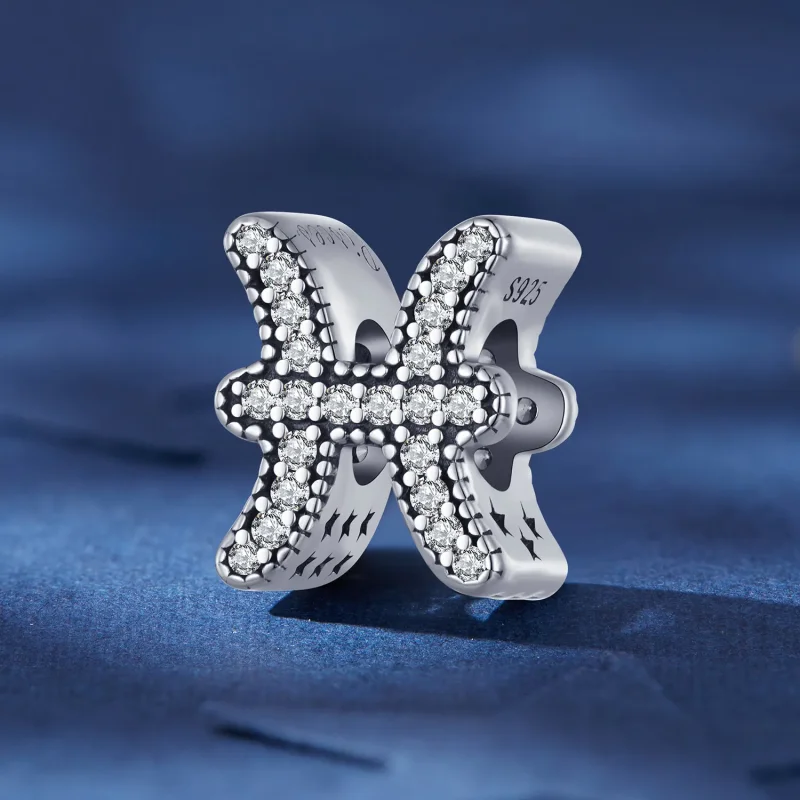 (immagine per) Pandora Stile Pesci Fortunato Ciondolo Zodiacale - SCC2516-11 - Visualizza 2