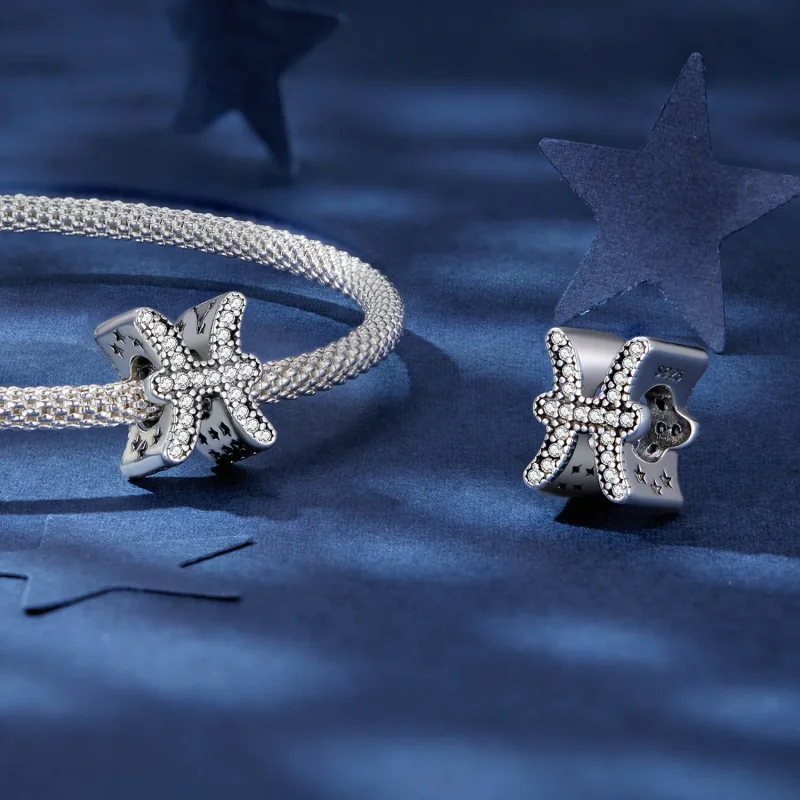 (immagine per) Pandora Stile Pesci Fortunato Ciondolo Zodiacale - SCC2516-11 - Visualizza 4