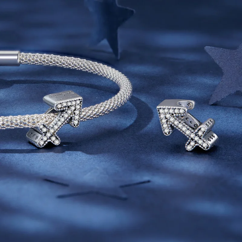 (immagine per) Pandora Style Sagittario Fortunato Ciondolo dello Zodiaco - SCC2516-9 - Visualizza 4