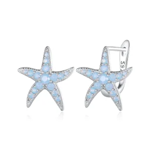 (immagine per) Pandora Style Starfish Hoops Earrings - BSE840