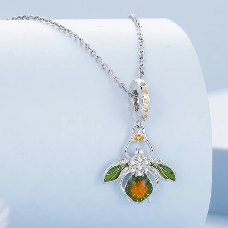 (immagine per) Pendente Charm a forma di ape di limone in stile Pandora - BSC882 - Visualizza 2