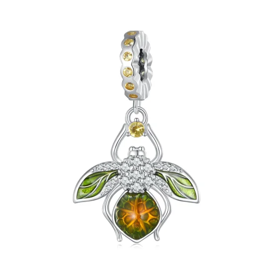 (immagine per) Pendente Charm a forma di ape di limone in stile Pandora - BSC882
