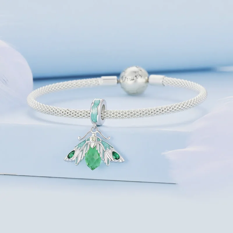 (immagine per) Pendente charm stile Pandora con farfalla - BSC866 - Visualizza 3