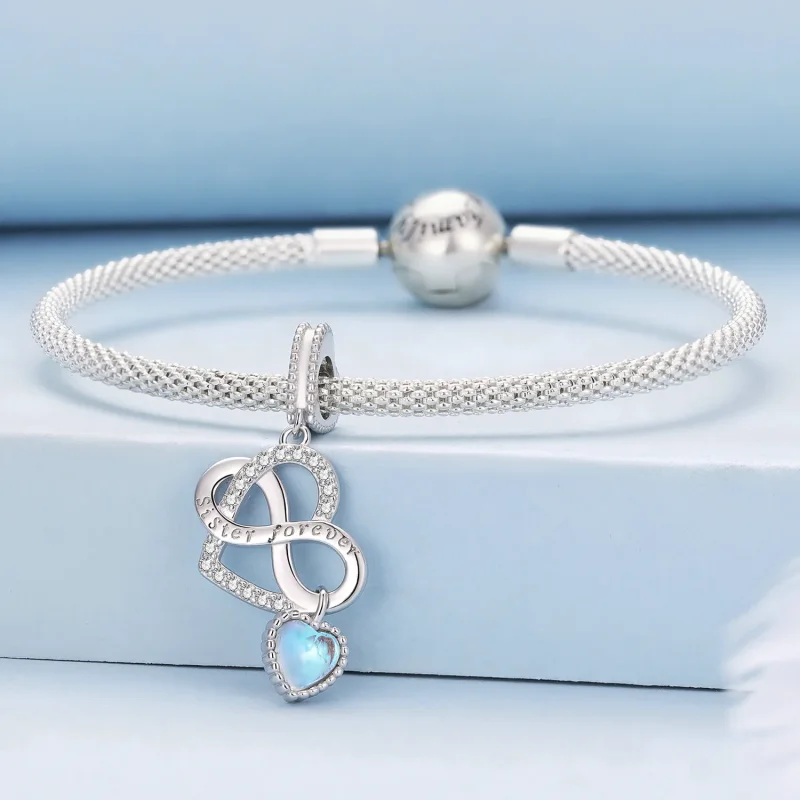 (immagine per) Pendente ciondolo a forma di cuore stile Pandora per sorella - BSC860 - Visualizza 3