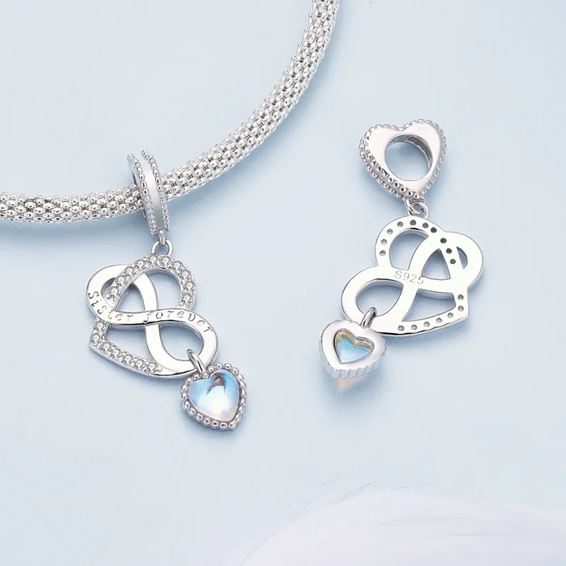 (immagine per) Pendente ciondolo a forma di cuore stile Pandora per sorella - BSC860 - Visualizza 4