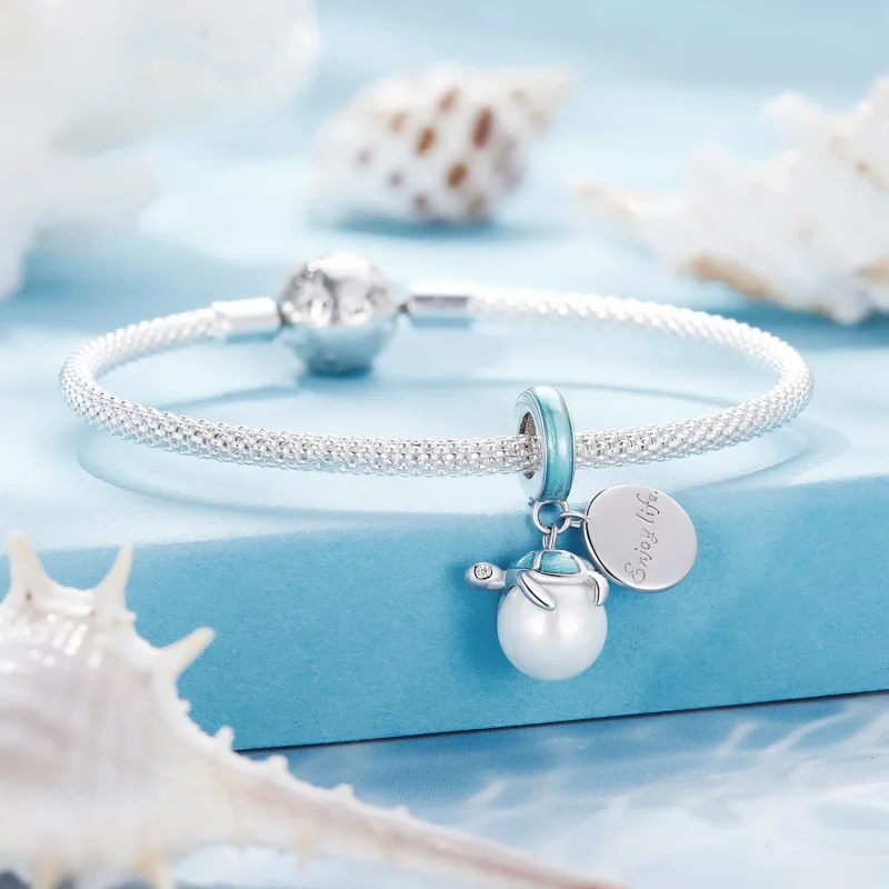 (immagine per) Stile Pandora Goditi la vita delle tartarughe marine Ciondolo Charm - SCC2506 - Visualizza 3
