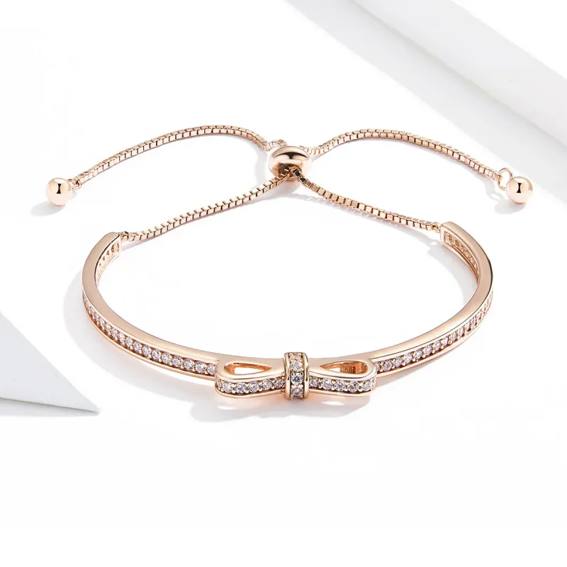 (immagine per) Bracciale Rigido tipo PandoraDolce fiocco - SCB108-C - Visualizza 3