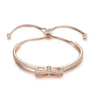 (immagine per) Bracciale Rigido tipo PandoraDolce fiocco - SCB108-C