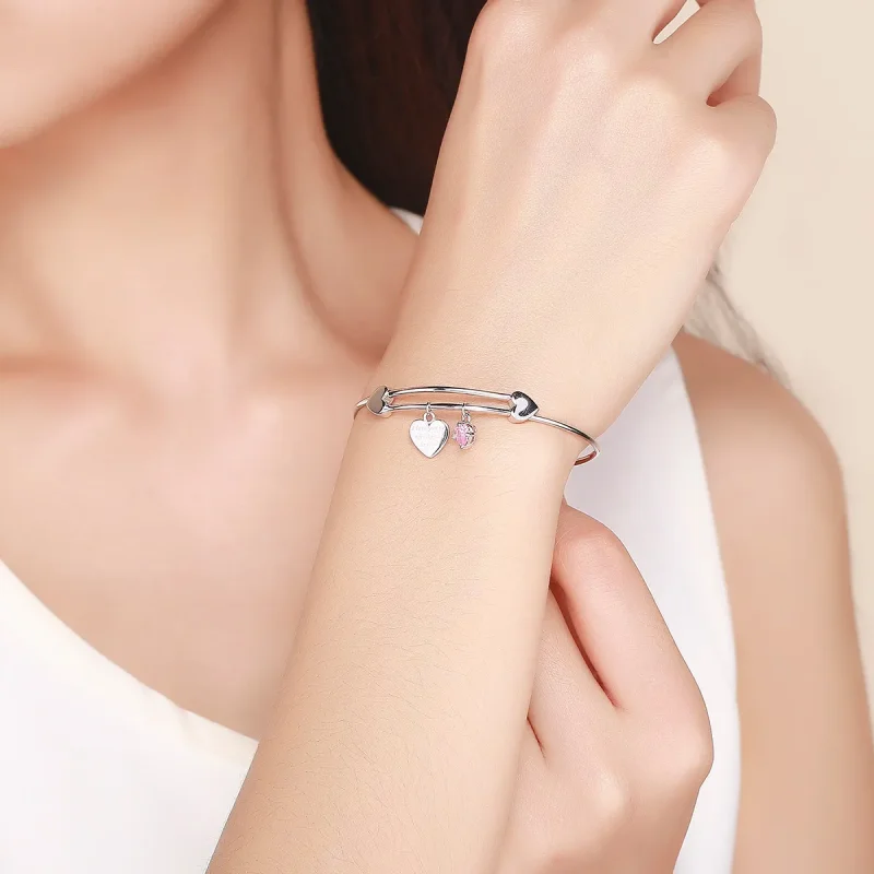 (immagine per) Bracciale Rigido tipo PandoraPromessa d'amore - SCB124 - Visualizza 2