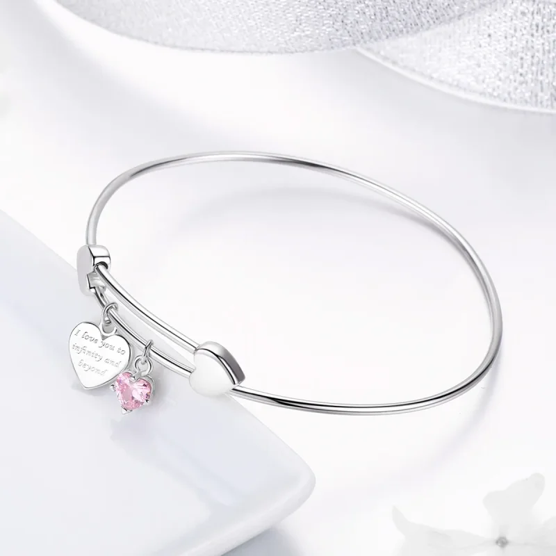 (immagine per) Bracciale Rigido tipo PandoraPromessa d'amore - SCB124 - Visualizza 3